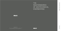 THE MASTERWORKS of GEOTECHNICAL ENGINEERING MIDAS Project Applications