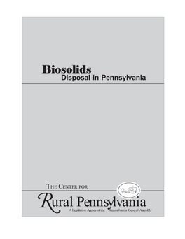 Biosolids Disposal in Pennsylvania