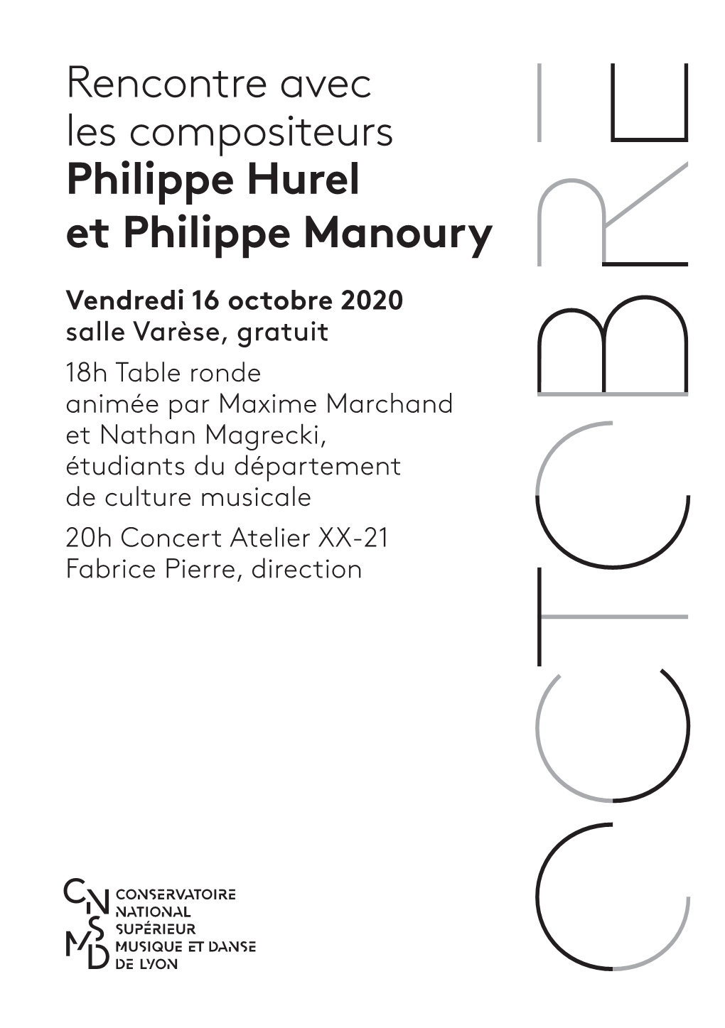 Rencontre Avec Les Compositeurs Philippe Hurel Et Philippe Manoury