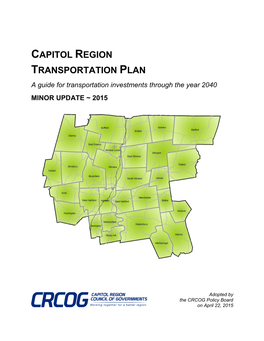 Capitol Region Transportation Plan (2015)