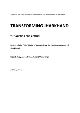 Transforming Jharkhand