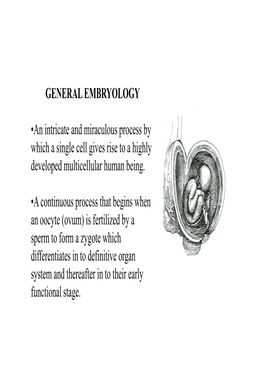 General Embryology-1-Up to Gametogenesis
