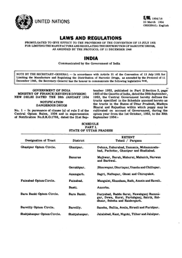 Laws and Regulations India