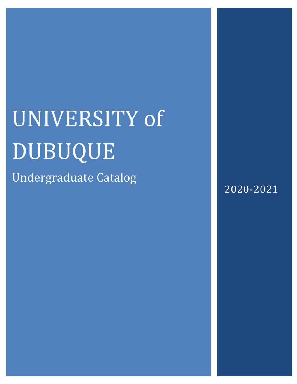 Undergraduate Catalog 2020-2021