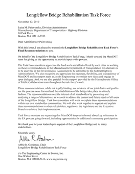 Longfellow Bridge Rehabilitation Task Force