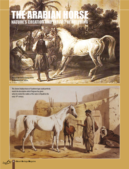THE ARABIAN HORSE ARABIABIANS in the MIDDLE EAST by HANS JOACHIM NAGEL from the Book “The Arabian Horse