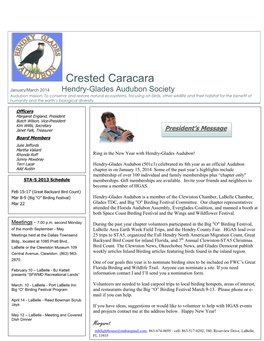 Crested Caracara Vol 18