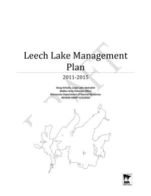 Leech Lake Management Plan 2011‐2015