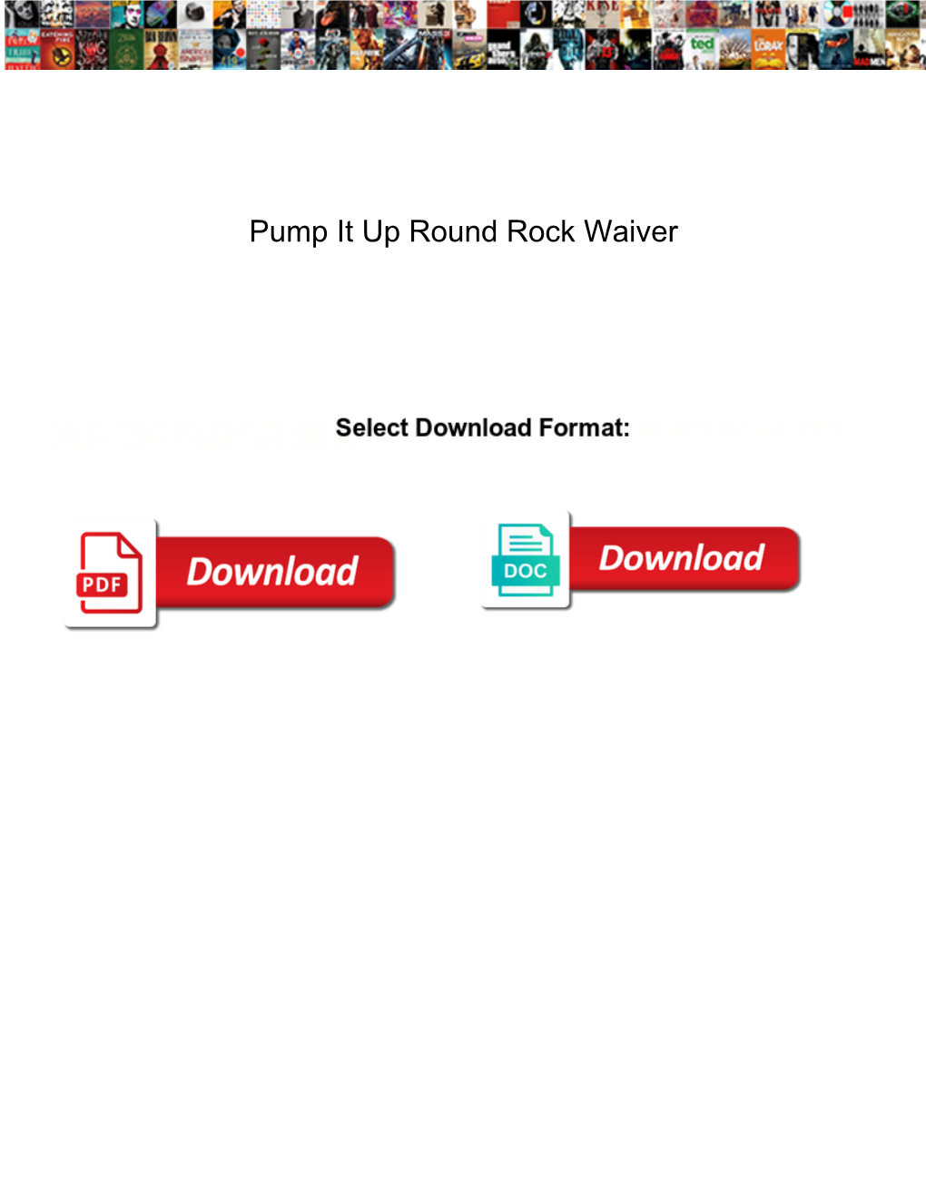Pump It up Round Rock Waiver