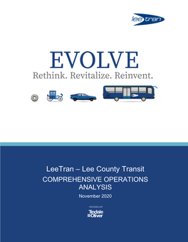 Leetran – Lee County Transit COMPREHENSIVE OPERATIONS ANALYSIS November 2020