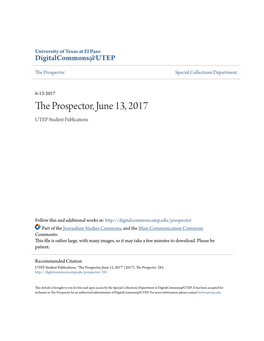 The Prospector, June 13, 2017