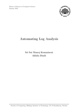 Automating Log Analysis