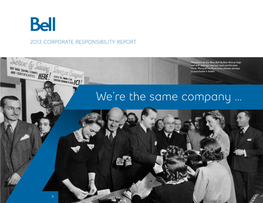 Bell Canada Inc. 2013 Corporate Responsibility Report