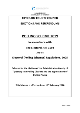 TCC Polling Scheme 2019