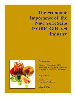 Economic Impact of Foie Gras Industry