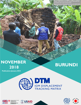 DTM Burundi Reports and Information Products Are Available On