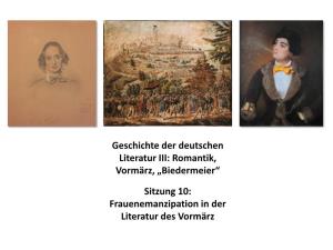 Geschichte Der Deutschen Literatur III: Romantik, Vormärz, „Biedermeier
