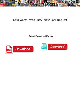 Devil Wears Prada Harry Potter Book Request