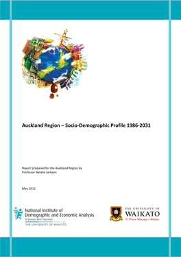 Auckland Region – Socio-Demographic Profile 1986-2031