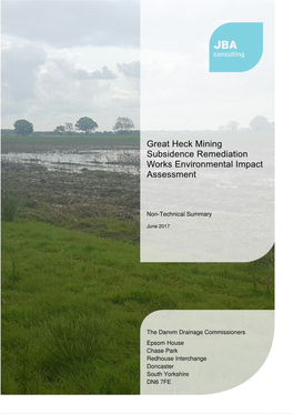 Great Heck Mining Subsidence Remediation Works Environmental Impact Assessment