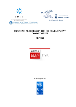 Tracking Progress on the G20 Development Commitments