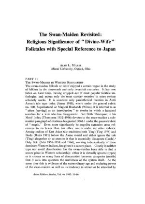 The Swan-Maiden Revisited: Religious Significance of “ Divine-Wife” Folktales with Special Reference to Japan