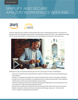 Simplify and Secure Amazon Workspaces with Igel