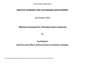Effective Framework for Thriving Creative Industries