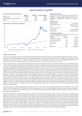 Index Review July 2021 (Issue 9)