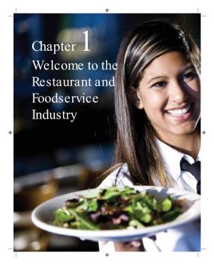 The Restaurant and Foodservice Industry Chapter 1 | Welcome to the Restaurant and Foodservice Industry