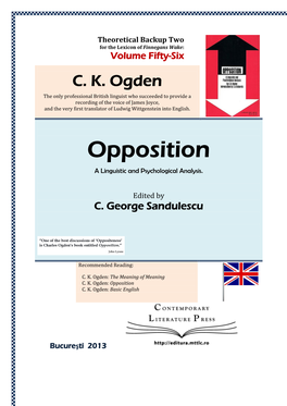 Opposition a Linguistic and Psychological Analysis