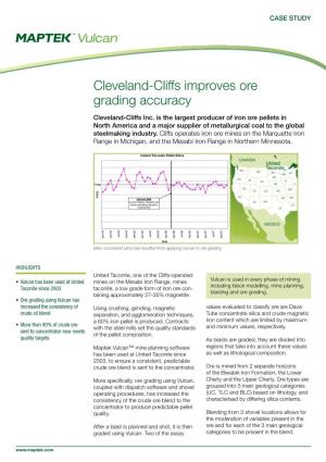 Cleveland-Cliffs Improves Ore Grading Accuracy