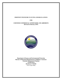 Pertinent Pesticides Statutes and Regulations
