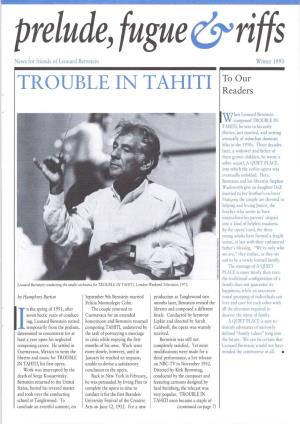 TROUBLE in TAHITI Readers