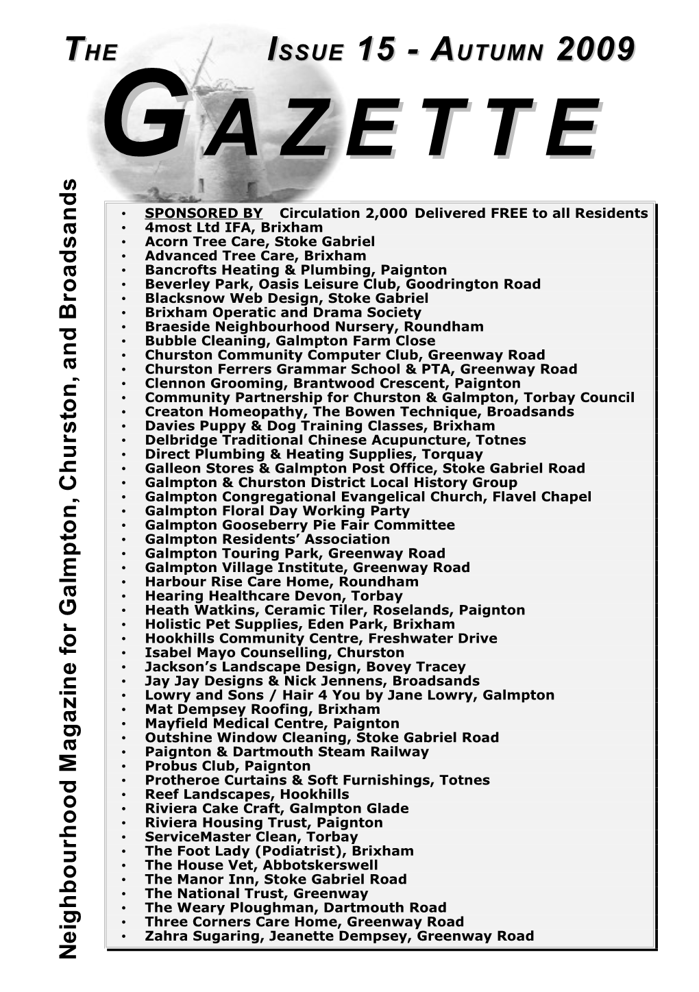 Gazette Issue 15