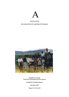 Armenia: North West Agricultural Services Project