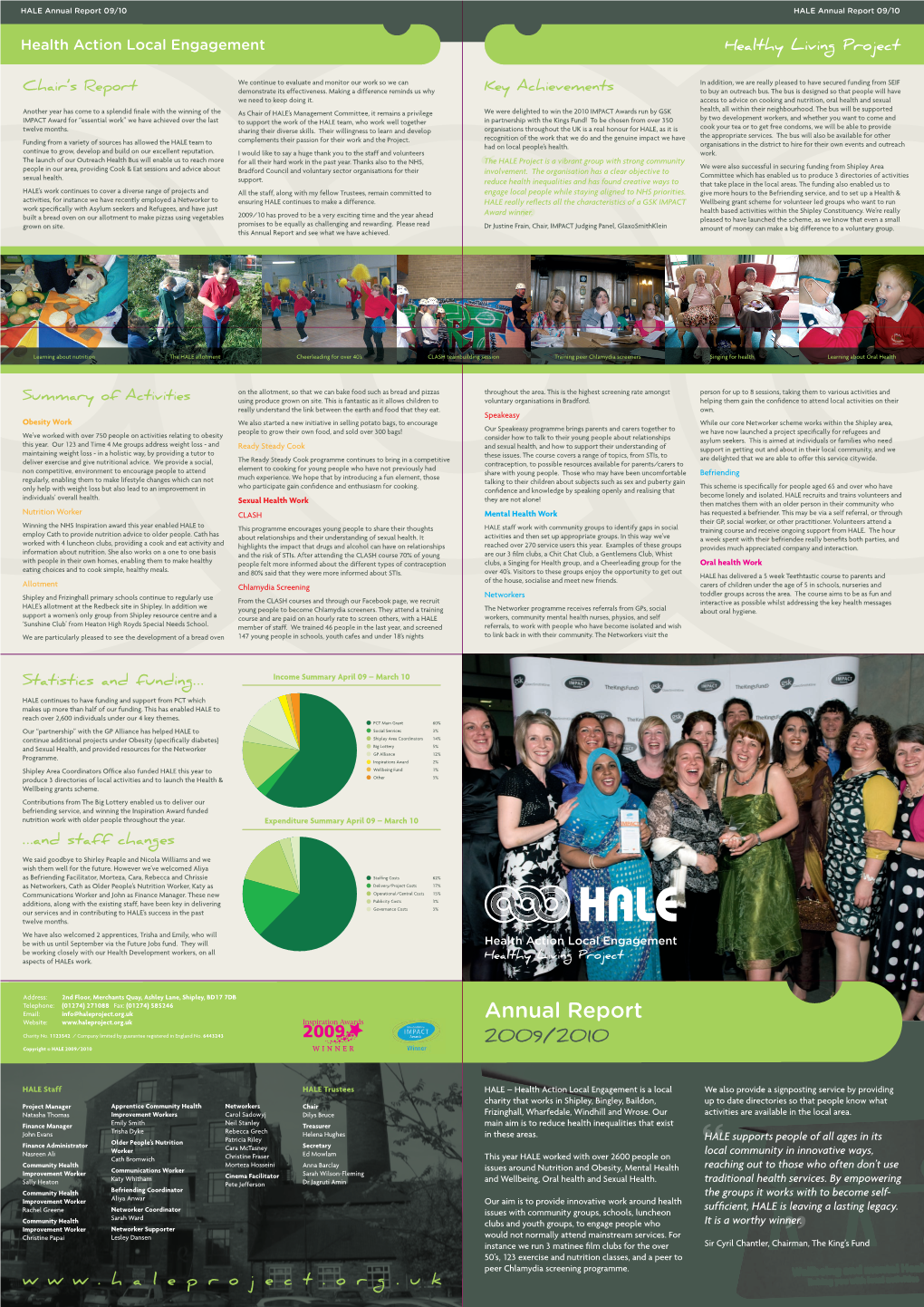 HALE's Annual Report 2009/10