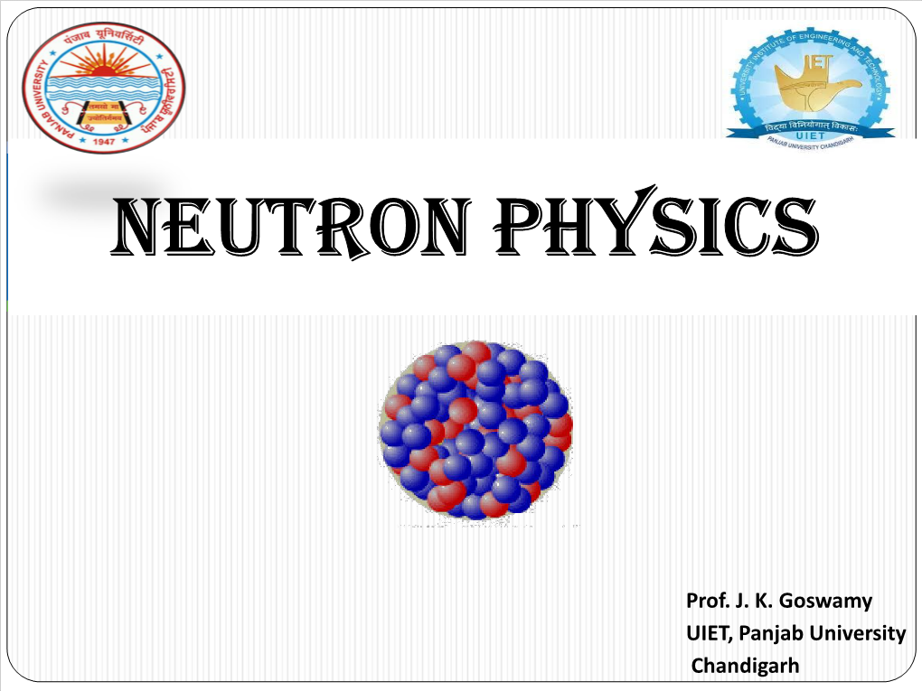 Neutron Physics