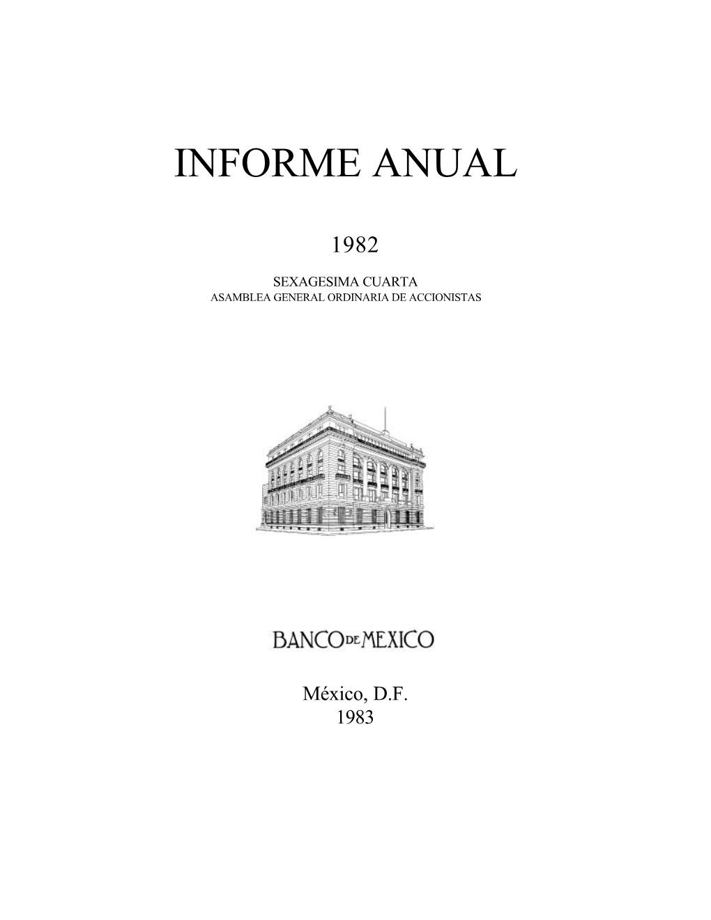 Informe Anual 1982