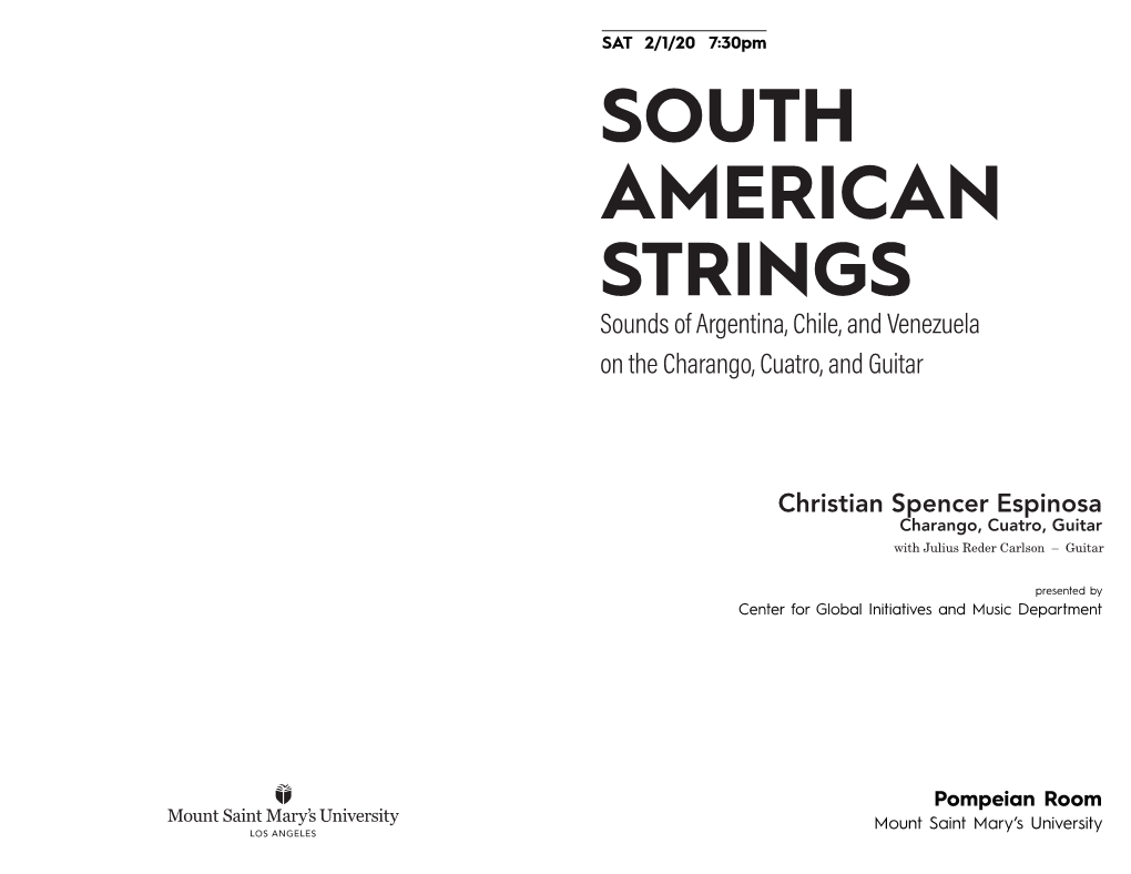 South American Strings Program