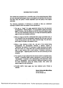 Xerox University Microfilms 300 North Zeeb Road Ann Arbor, Michigan 48106