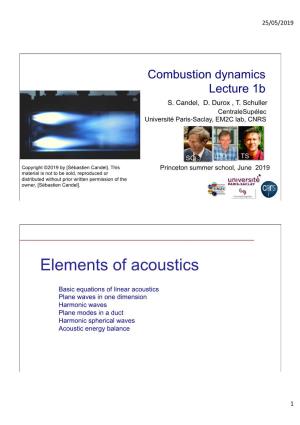 Elements of Acoustics