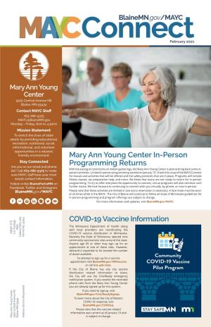 Mary Ann Young Center In-Person Programming Returns COVID-19