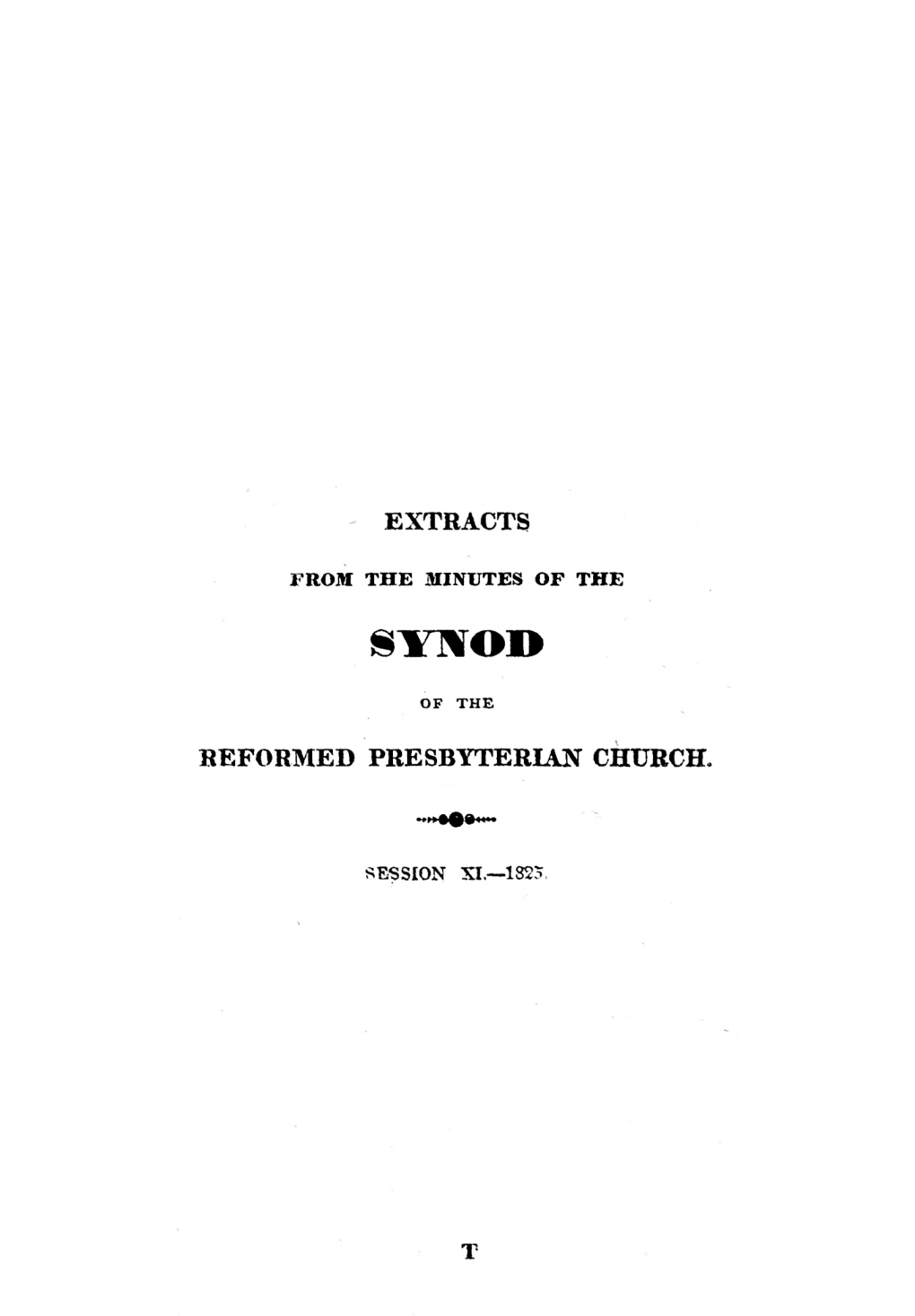 Reformed Presbyterian Minutes of Synod 1825-B