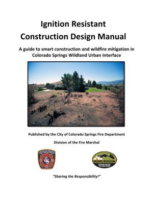 Ignition Resistant Construction Design Manual