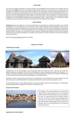 About Nashik One of the Most Popular Destinations for the Pious Hindus