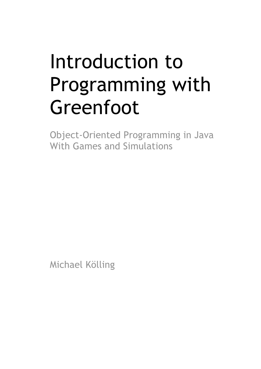 Greenfoot-Book-TOC-And-Intro.Pdf