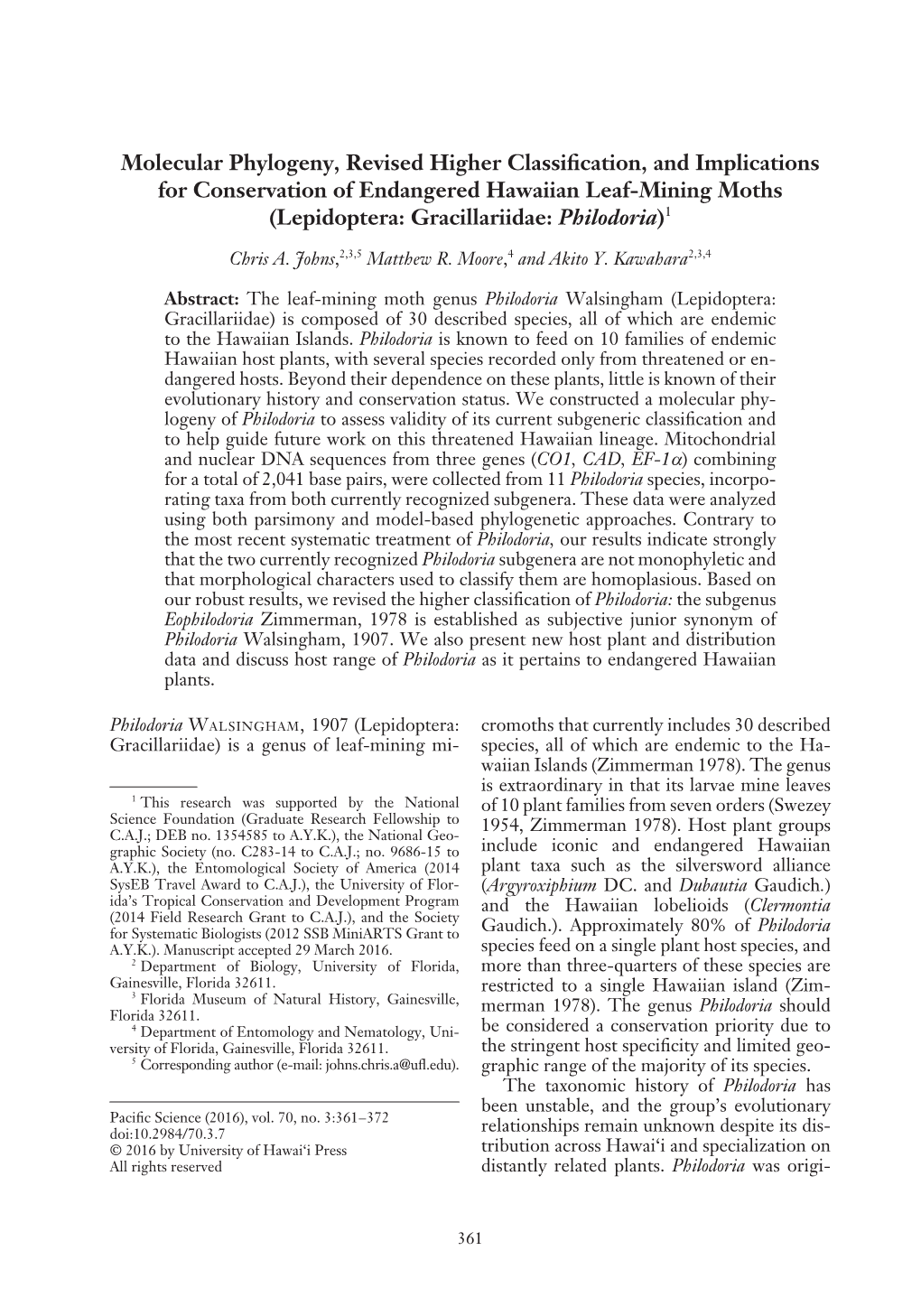 Molecular Phylogeny, Revised Higher