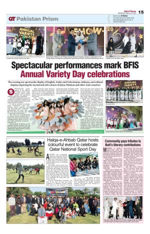 Spectacular Performances Mark BFIS Annual Variety Day Celebrations