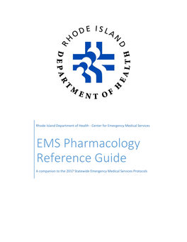 EMS Pharmacology Reference Guide